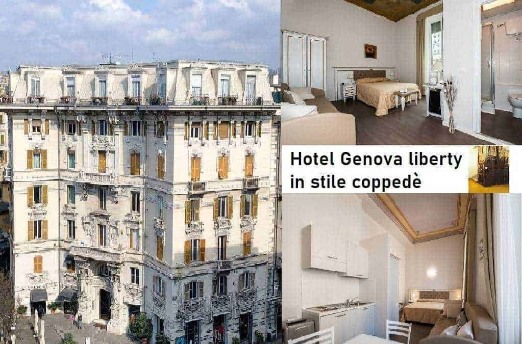 Vecchio edificio con facciata storica a Napoli, Italia, con decorazioni artistiche e balconi in stile classico.