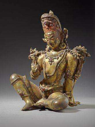 Amrita: nettare dell'immortalità nei testi e nella mitologia. Statua di Deva, una divinità indiana in bronzo