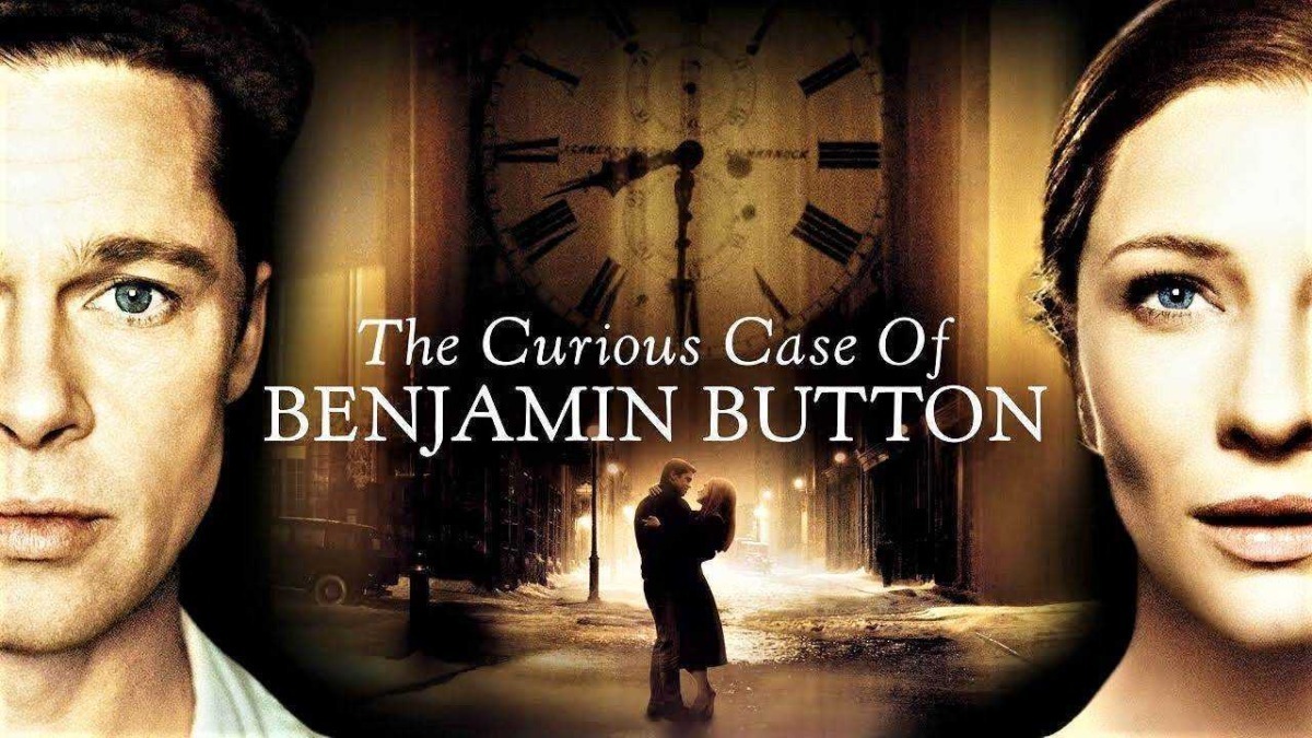 Benjamin Button, caso curioso, film drammatico romantico, incontro tra personaggi, ambientazione notte, storia affascinante, miglior film romantico.
