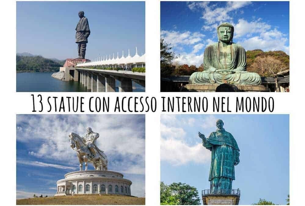 Statua di un uomo alto sulla riva del lago, iconica e imponente, simbolo di un luogo storico.