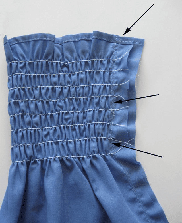 Filo elastico per punto smock
