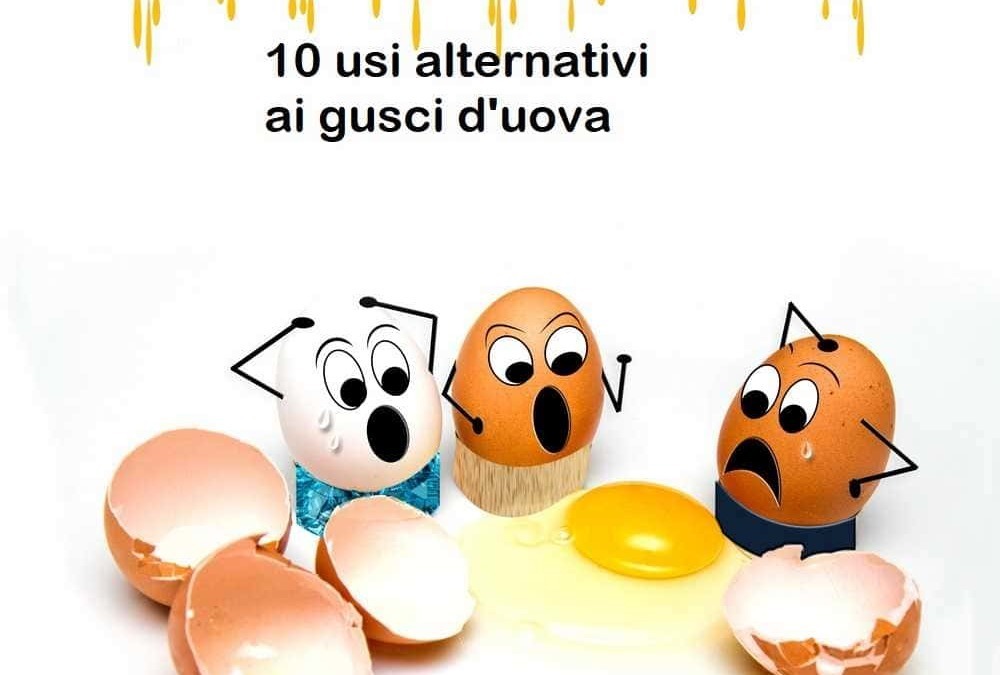 Uova con mascotte animate e gusci rotti, simboli comic/piccolo, in primo piano, rappresentano idee alternative per borse d'uova e ricette creative con uova.