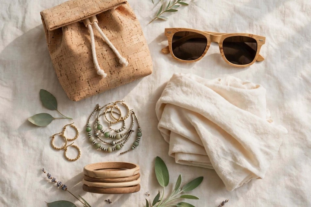 Moda sostenibile: accessori e consigli. accessori eco-friendly in sughero e bambù