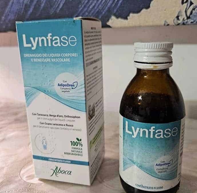 Lynfase integratore liquido per il benessere vascolare, con AdipoDren e estratti naturali, in bottiglia e confezione, sostenere la circolazione sanguigna e ridurre le infiammazioni.
