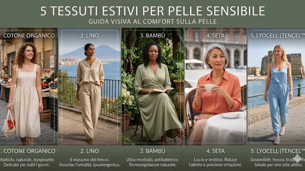 5 Tessuti estivi per pelle sensibile e allergie