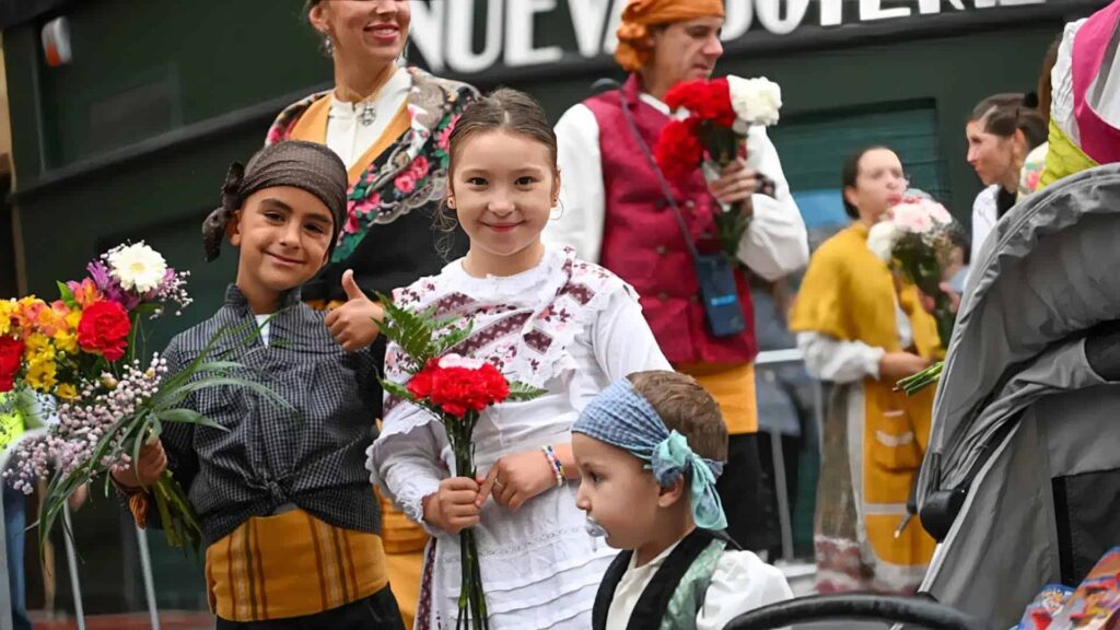 Feste del Pilar 2025 a Saragozza durante l'Ofrenda de Flores