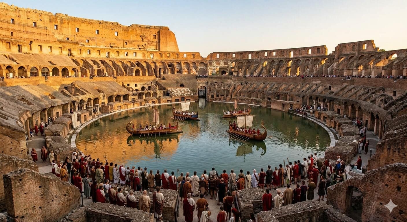Quando il Colosseo diventava un lago