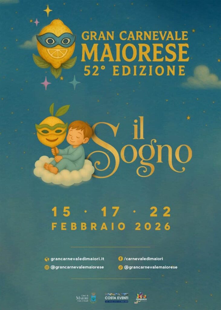 Programma del Gran Carnevale Maiorese 2026 a Maiori