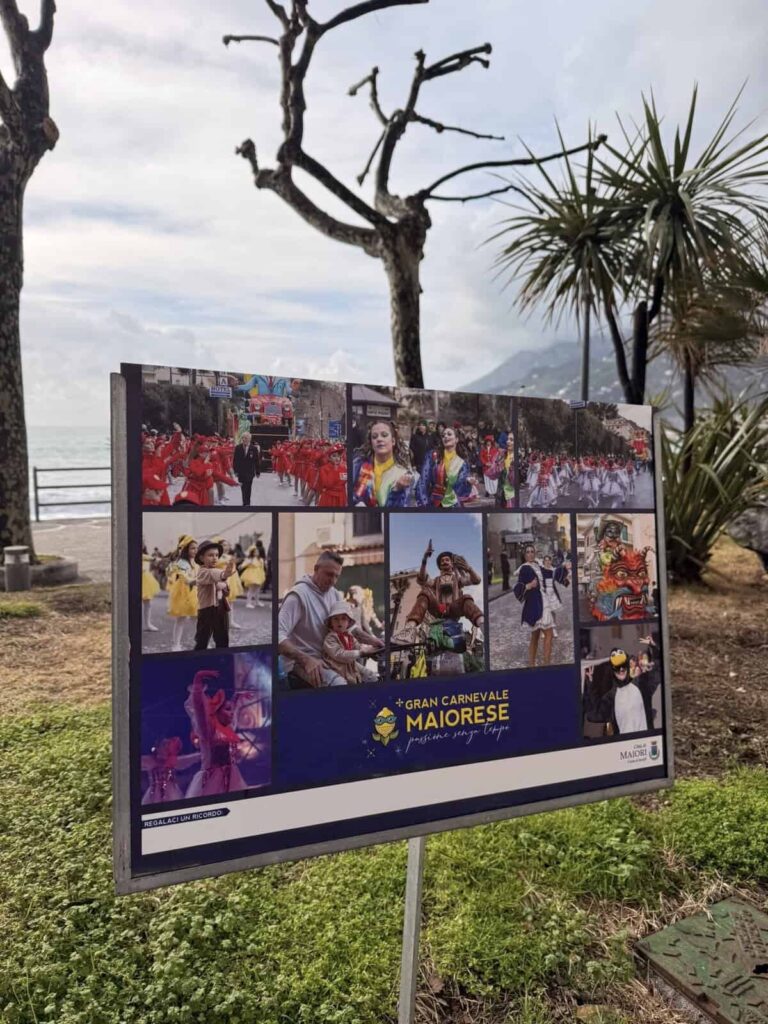 Locandina del programma carnevale di Maiori
