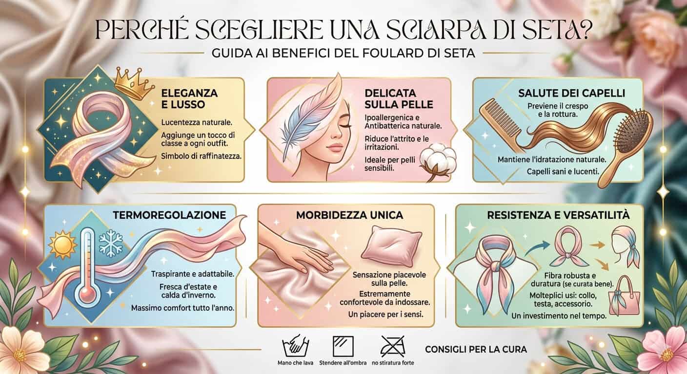 Perché scegliere una sciarpa di seta?