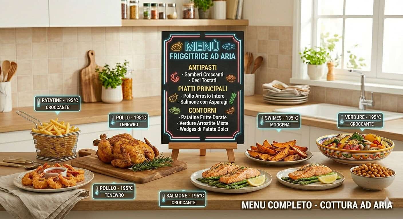 Alimenti preparati con la friggitrice ad aria