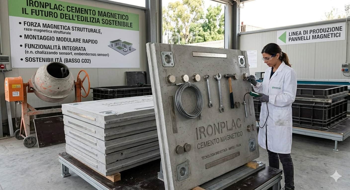 Cemento Magnetico Argentino: Ironplac 2 Parete Magnetica Attrezzata