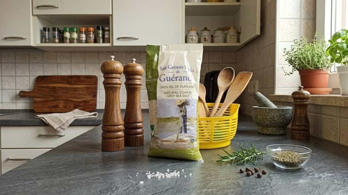 Sale della Bretagna per dieta vegana, cucina e bellezza
