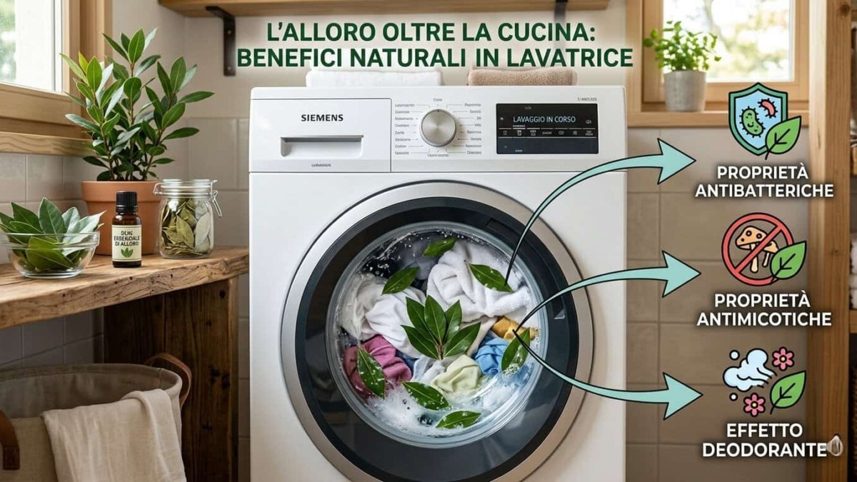 A cosa serve l'alloro in lavatrice, trucco della nonna
