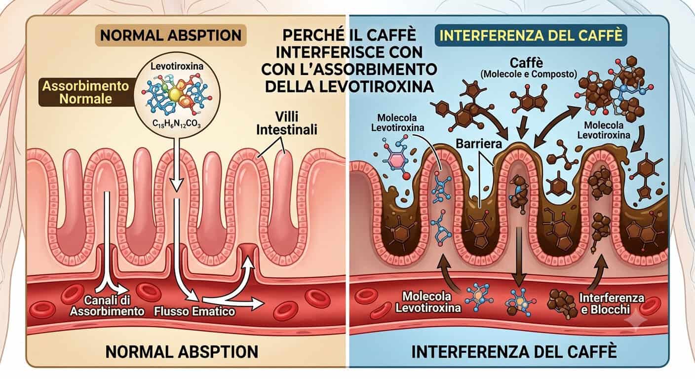 Caffè e levotiroxina: Perché il caffè interferisce con la levotiroxina?