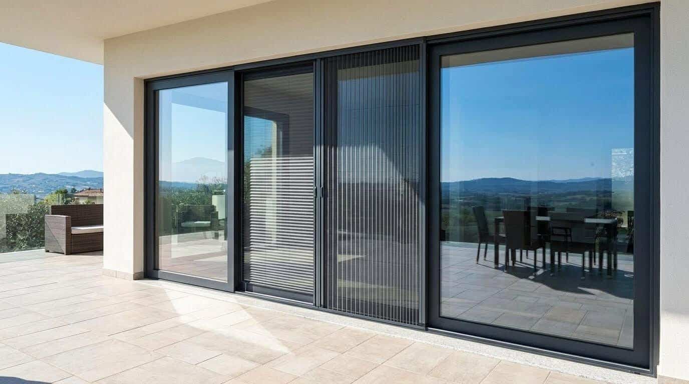 Zanzariere plissé plissettate per porte-finestre balcone