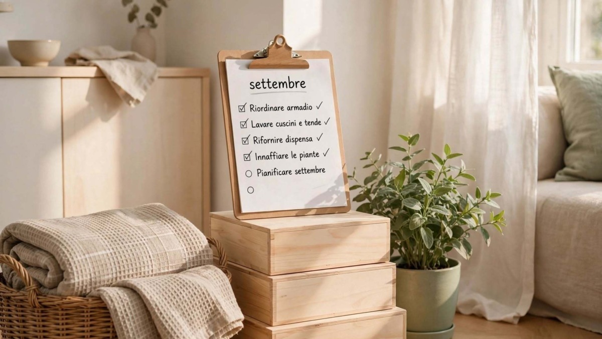 Organizzare casa a settembre - checklist rientro
