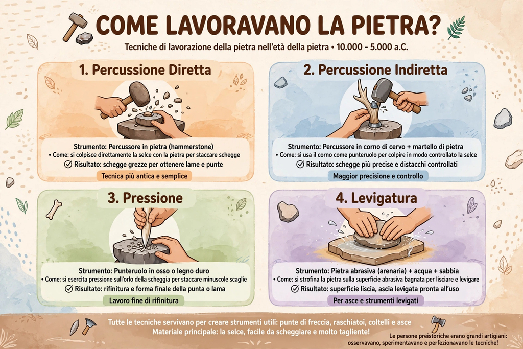 Come lavoravano la pietra?