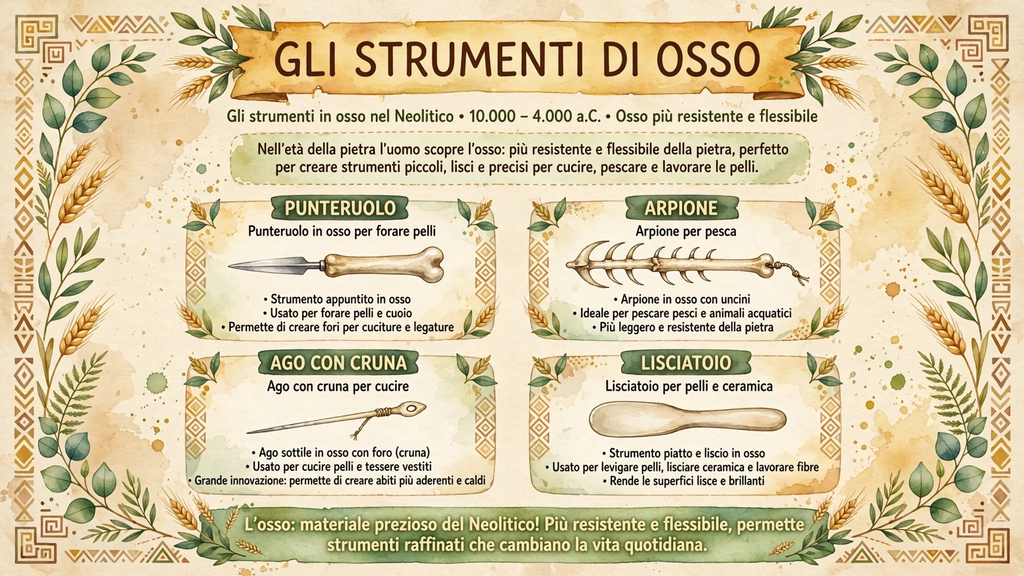 Gli strumenti di osso