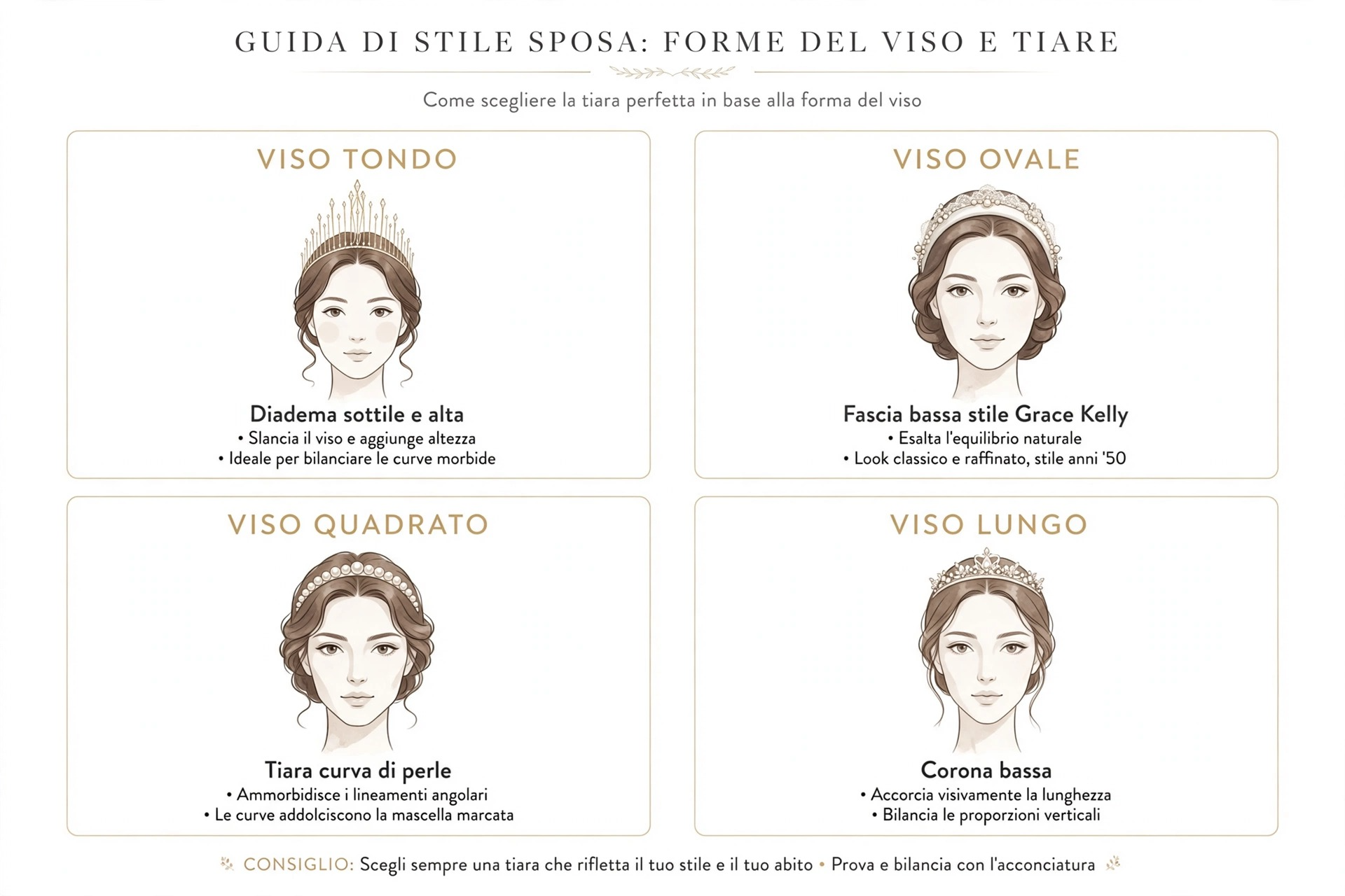  come scegliere la Corona giusta per il Viso