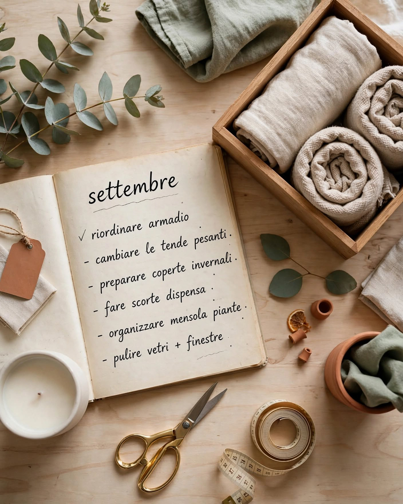 7 cose da fare subito per organizzare casa a settembre senza stress