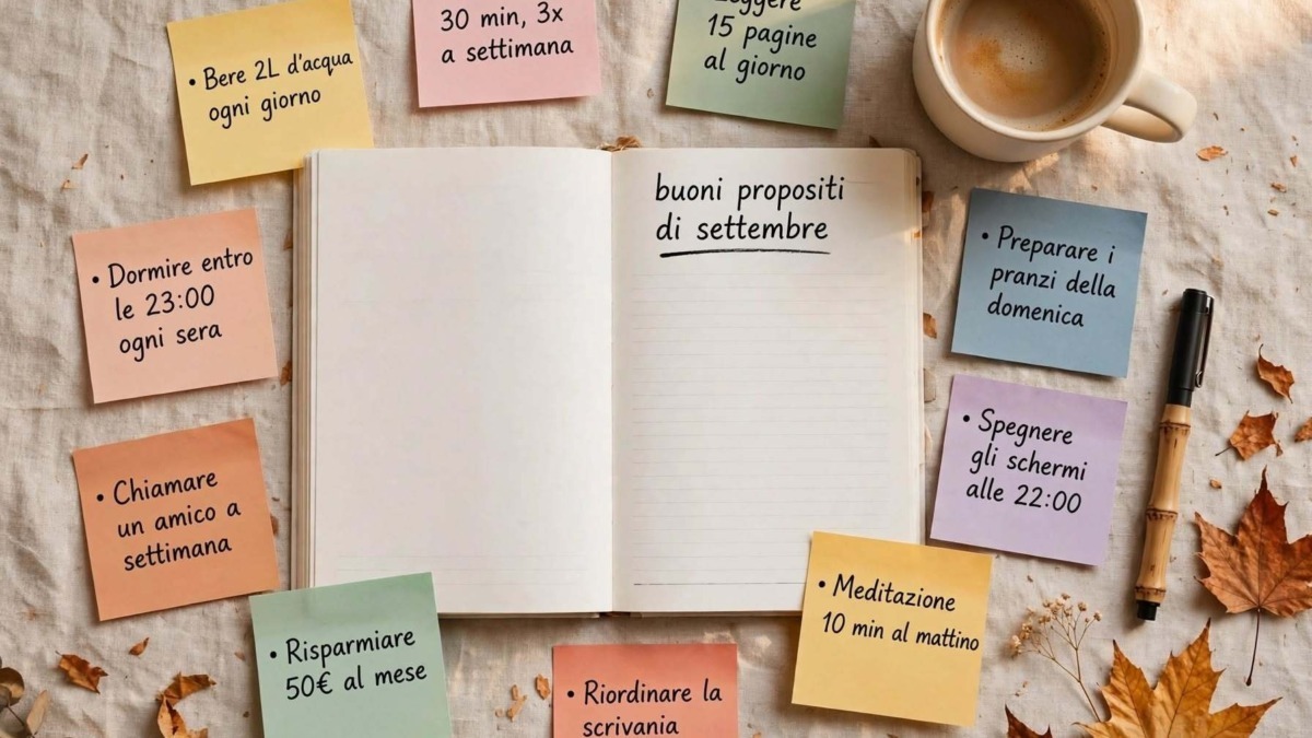 buoni propositi settembre