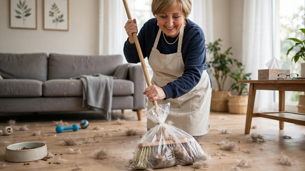 Perché il sacchetto di plastica sulla scopa funziona?