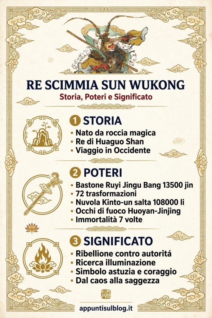 Re Scimmia Sun Wukong storia poteri e significato