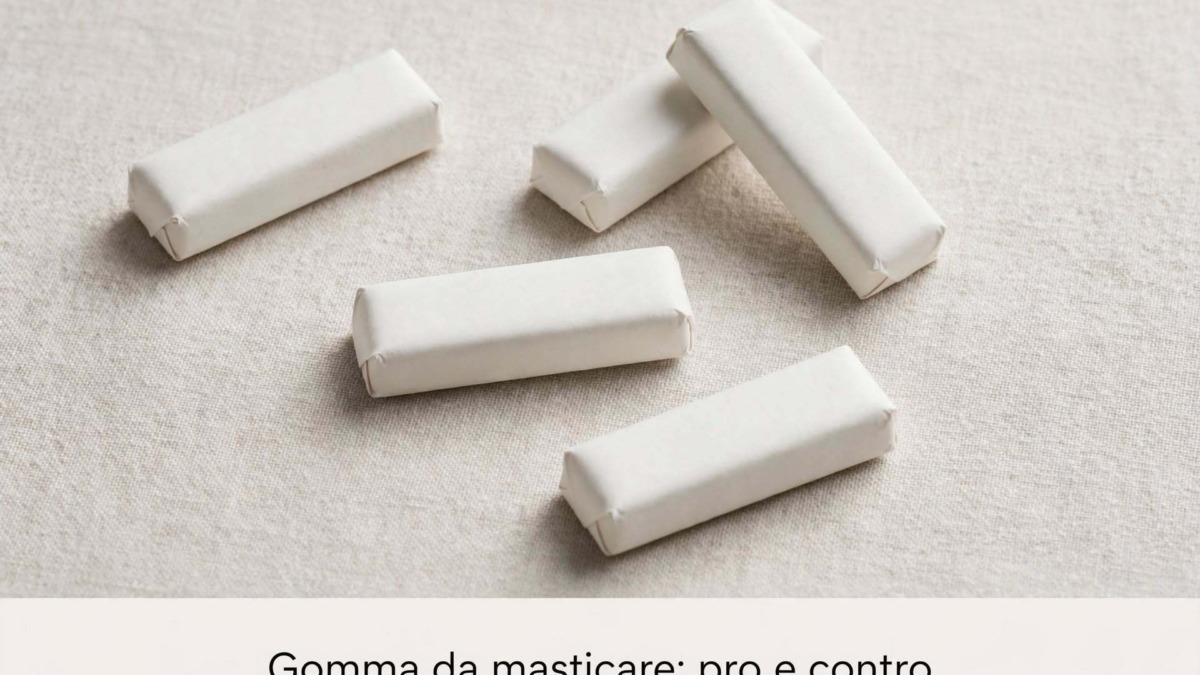 Gomma da masticare: benefici e controindicazioni reali