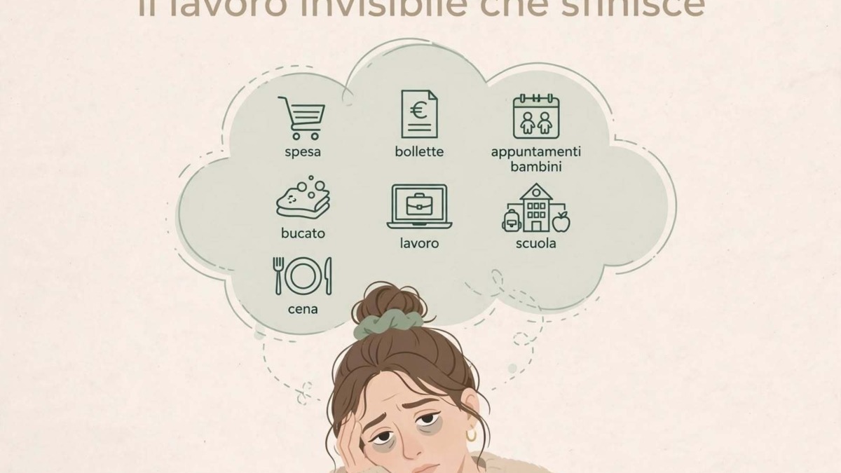 Carico mentale: il lavoro invisibile che sfinisce le donne