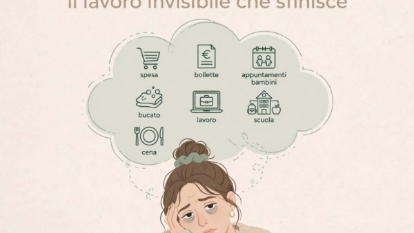 Carico mentale: il lavoro invisibile che sfinisce le donne
