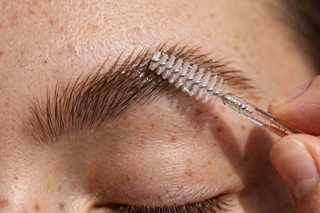 Gel o mascara per sopracciglia: differenze, come usarli e quale scegliere 2 Pettina la parte iniziale verso l'alto.