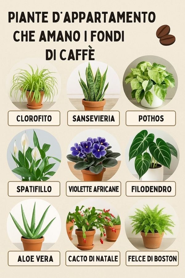 Quali piante possono ricevere i fondi di caffè?