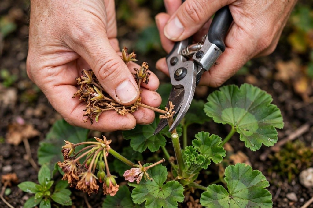  Elimina fiori e foglie secche