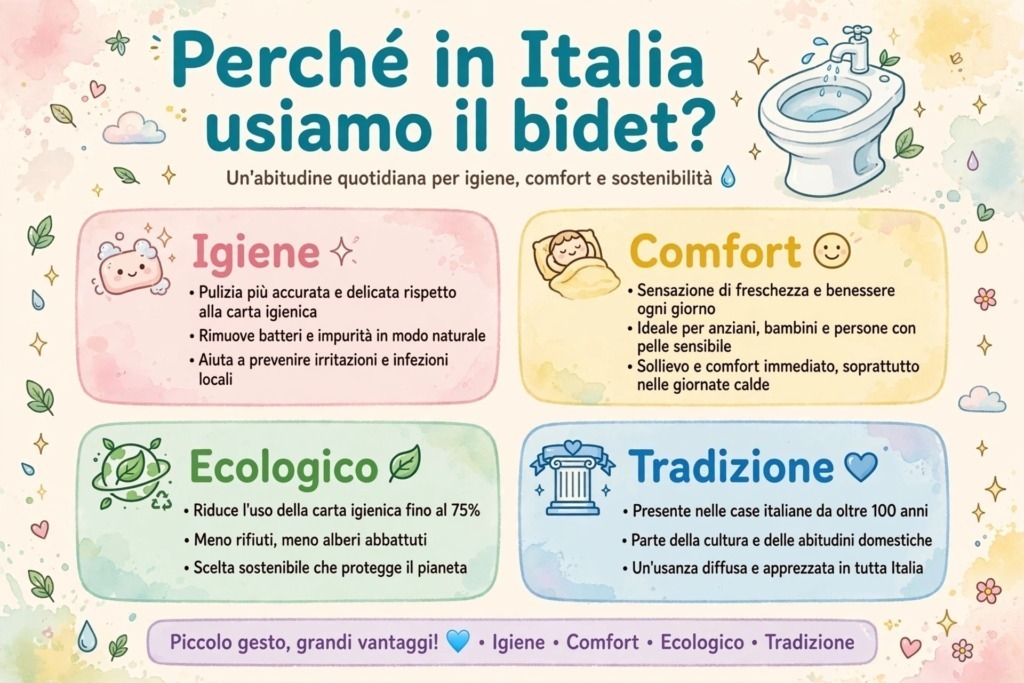 Perché in Italia usiamo il bidet?