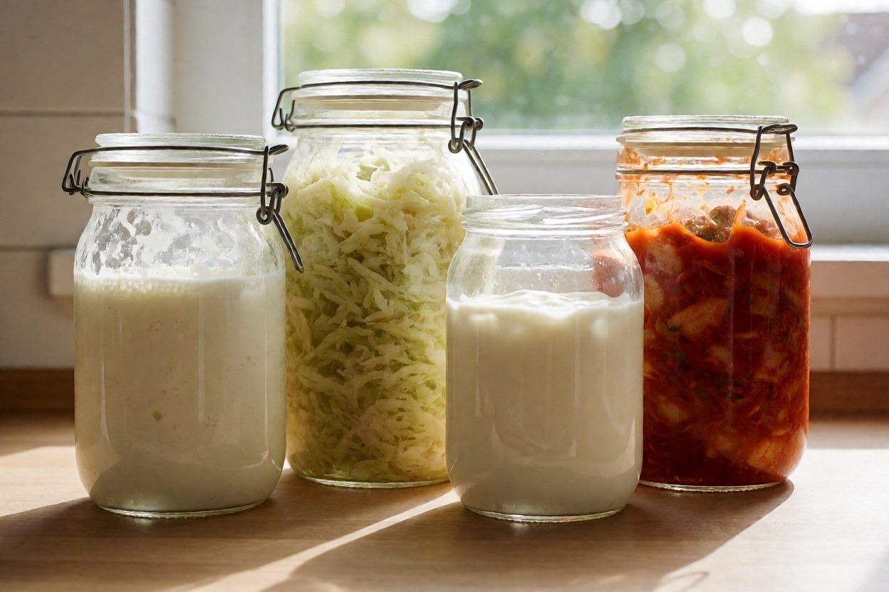 Addome gonfio: cibi fermentati come kefir, yogurt e crauti