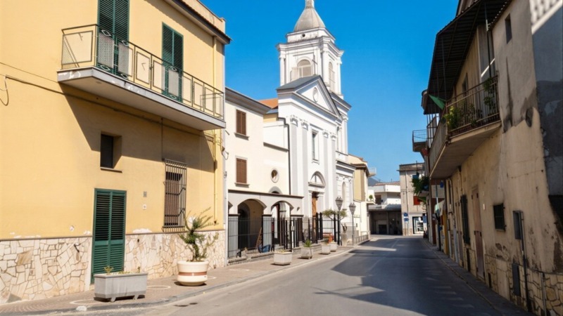 Striano cosa vedere: centro storico con chiesa in Campania